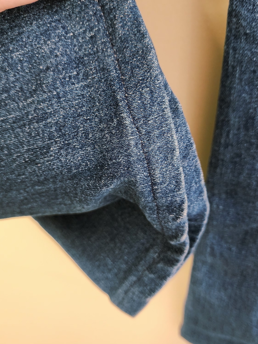 Gap 70s Flare High Rise Sailor Jeans Blue Denim Button Front 12/31R - Picture 10 of 16